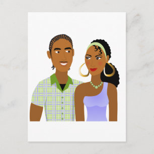 Young Couple in Love Postcard