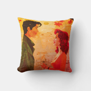 Young Couple Talking Now + Later on Sofa Bed Chair Cushion