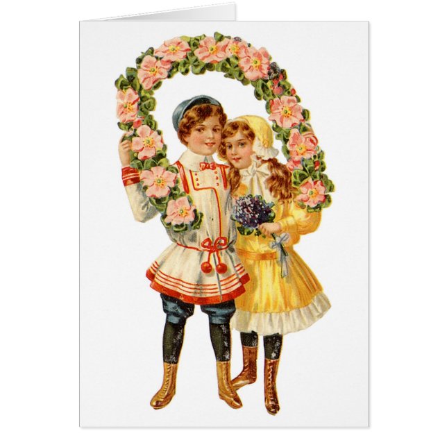 Young Couple Vintage Card (Front)