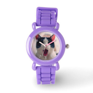 Young crazy surprised cat make big eyes watch