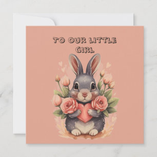 Young Daughter Valentine  Card