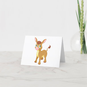 Young Donkey Thank You Card
