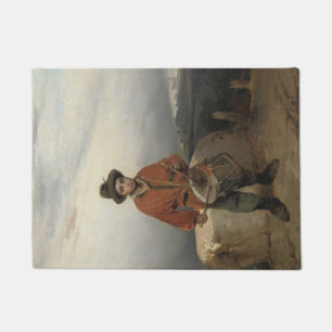 Young Drummer Boy (by Gerolamo Induno) Doormat