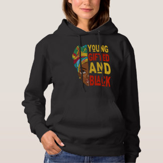 Young ed And Black Afro Black History Month Melani Hoodie
