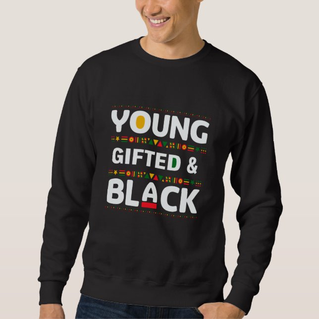 Young ed And Black Black Pride Costume Men Women Sweatshirt (Front)