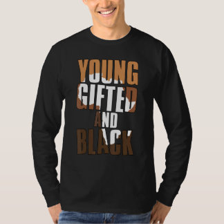 Young ed And Black Girl Melanin Queen Girls Kids T-Shirt