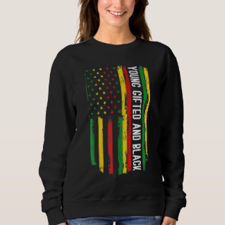 Young ed And Black History Afro African Pride Kids Sweatshirt