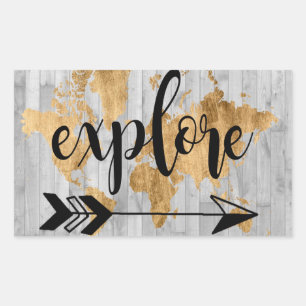 Young Explorer V Rectangular Sticker