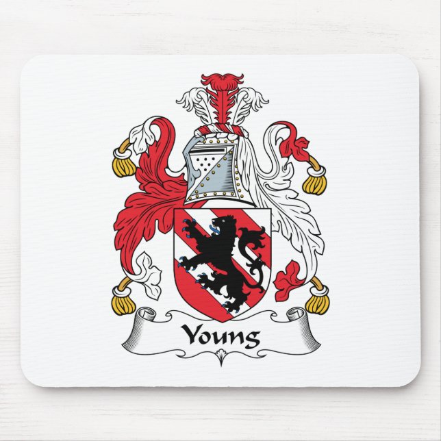 Young Family Crest Mouse Pad (Front)