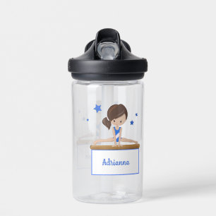 Young Female Gymnast Personalised Water Bottle