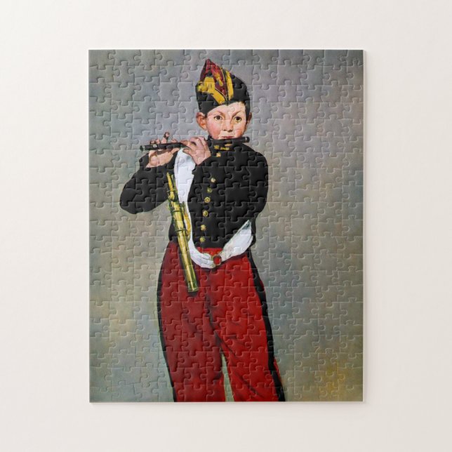 Young Flautist, The Fifer, Edouard Manet, 1866 Jigsaw Puzzle (Vertical)