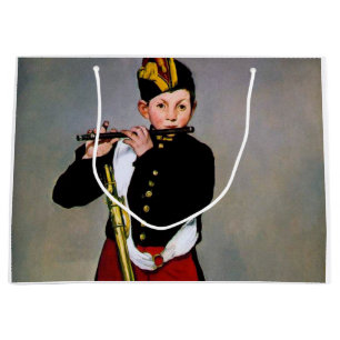 Young Flautist, The Fifer, Edouard Manet, 1866 Large Gift Bag