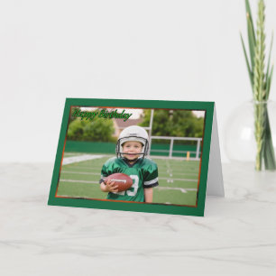 Young Football Player Boy's Birthday Card