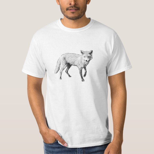 Young Fox Sketch T-Shirt (Front)