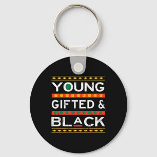 Young Gifted And Black American Pride Black Histor Key Ring