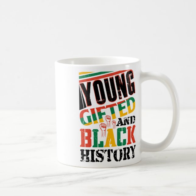 Young Gifted And Black History  Coffee Mug (Right)