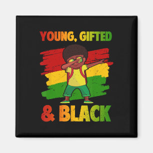 Young Gifted And Black History Month Kids Cute Dab Magnet