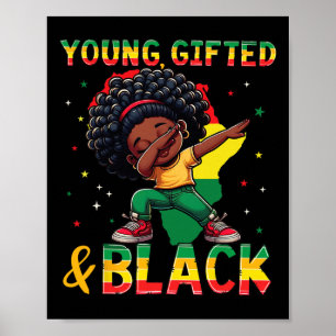 Young Gifted Black History Month African American Poster