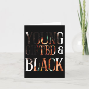 Young Gifted Black Juneteenth Black History Month Card