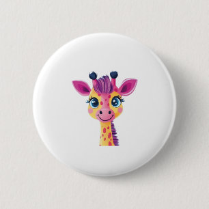 young giraffe. Classic T-Shirt 6 Cm Round Badge
