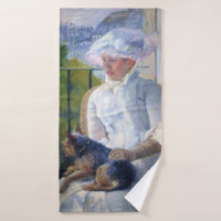 Young Girl and Her Dog, Mary Cassatt