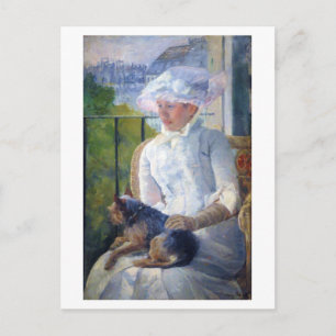 Young Girl and Her Dog, Mary Cassatt Postcard