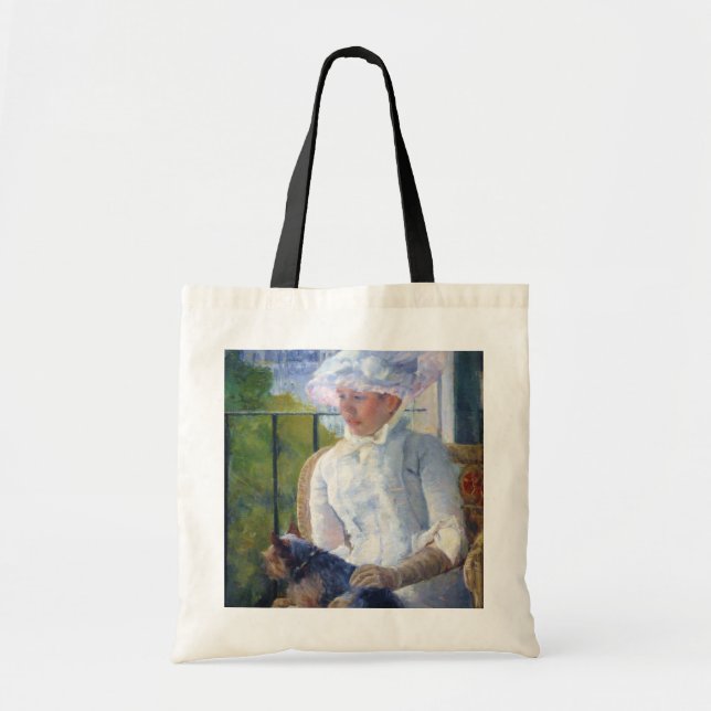 Young Girl and Her Dog, Mary Cassatt Tote Bag (Front)