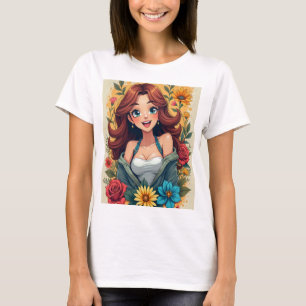 Young girl Anime Manga T-Shirt