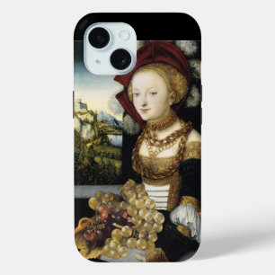 YOUNG GIRL ,ANTIQUE VINEYARD GRAPES AND WINE iPhone 15 CASE