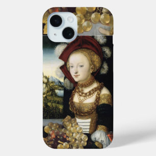 YOUNG GIRL ,ANTIQUE VINEYARD GRAPES AND WINE iPhone 15 CASE