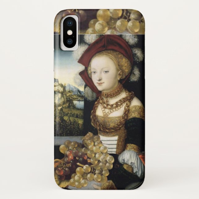 YOUNG GIRL ,ANTIQUE VINEYARD GRAPES AND WINE Case-Mate iPhone CASE (Back)