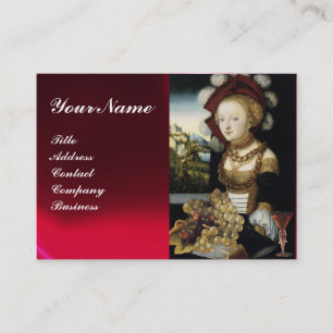 YOUNG GIRL ,ANTIQUE VINEYARD GRAPES WINE TASTING BUSINESS CARD