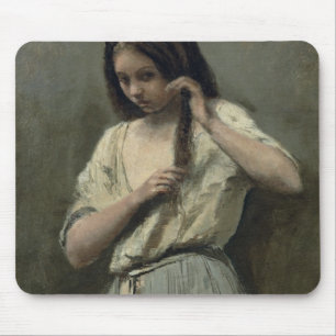 Young Girl at her Toilet Mouse Pad
