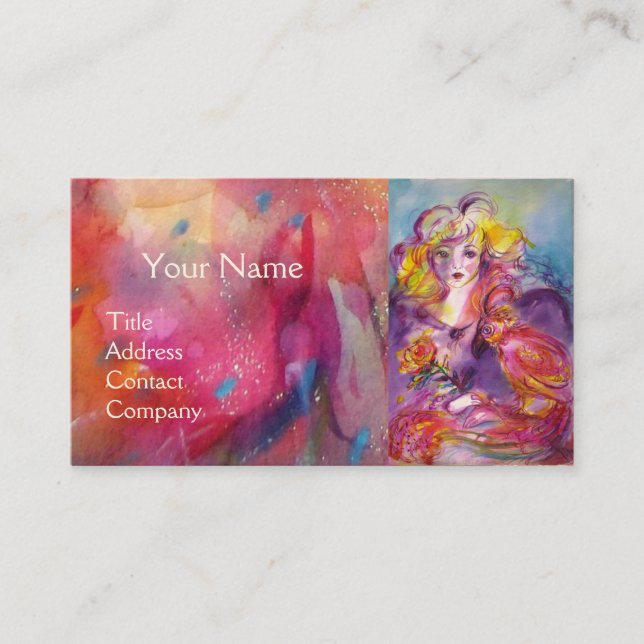 Young Girl ,Beauty Hair Salon,Makeup Artist Business Card (Front)