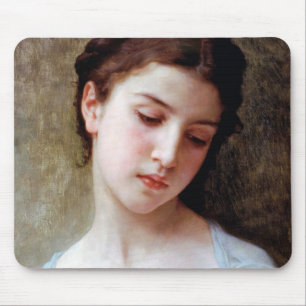 Young Girl, Bouguereau Mouse Pad