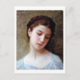 Young Girl, Bouguereau Postcard