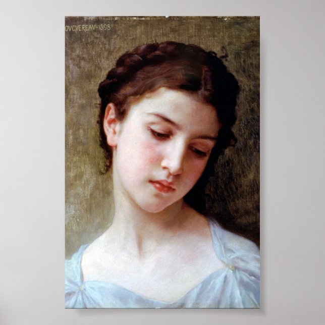 Young Girl, Bouguereau Poster (Front)