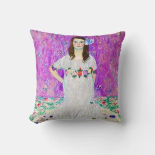 Young Girl, Gustav Klimt Cushion