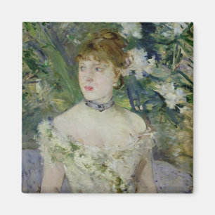 Young girl in a ball gown, 1879 magnet