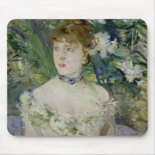 Young girl in a ball gown, 1879 mouse pad