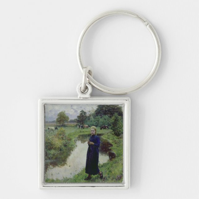 Young Girl in the Fields, Key Ring (Front)