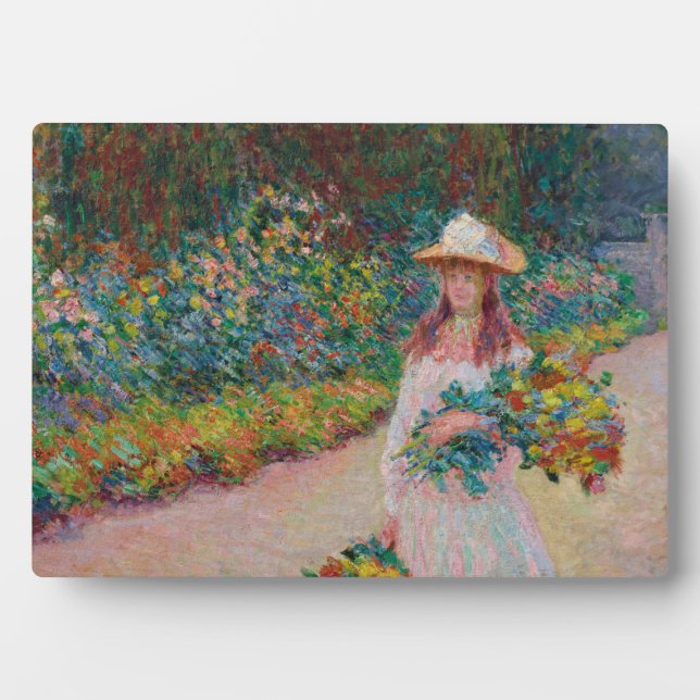 Young girl in the garden of Giverny, 1888 Plaque (Front)