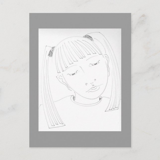 Young Girl Postcard (Front)
