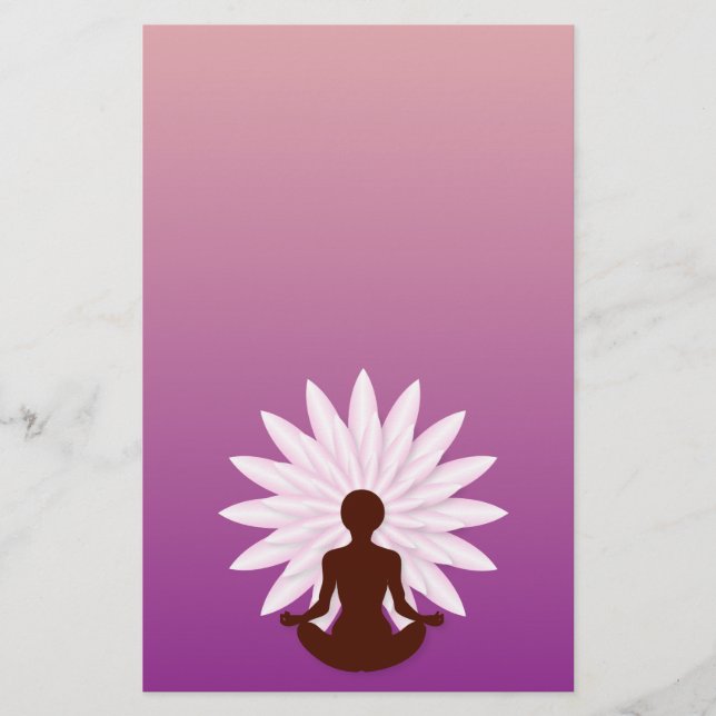 Young girl practicing yoga flyer (Front)