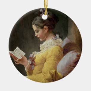 Young Girl Reading, c.1776 Ceramic Tree Decoration