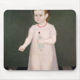 Young Girl with a Doll, 1838 Mouse Pad