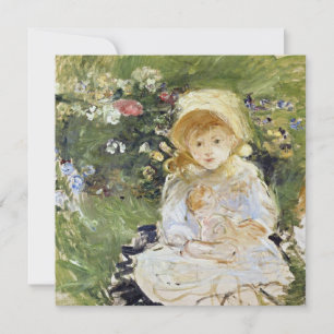 Young Girl with a Doll (by Berthe Morisot) Card