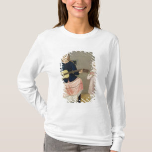 Young Girl with a Guitar and Child with a T-Shirt