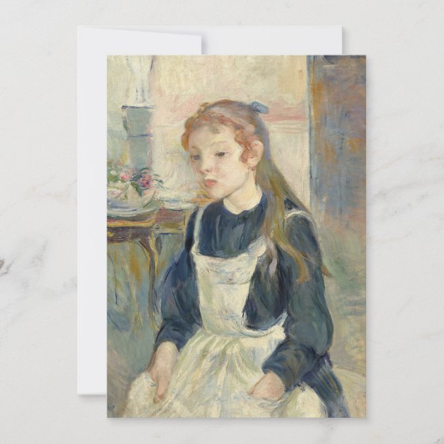 Young Girl with an Apron | Berthe Morisot (Front)