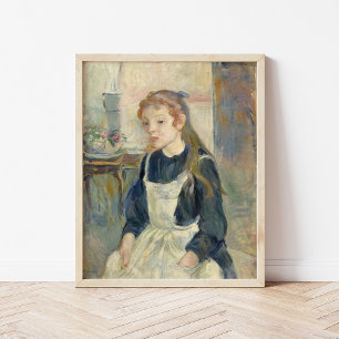 Young Girl with an Apron   Berthe Morisot Poster